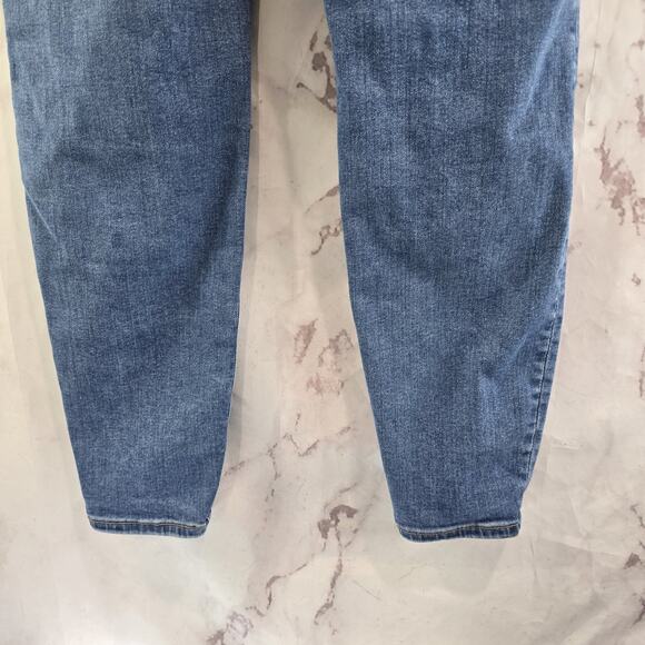 Good American Jeans Womens 14 16 18 Denim High Rise Medium Wash Full Length - Picture 8 of 11